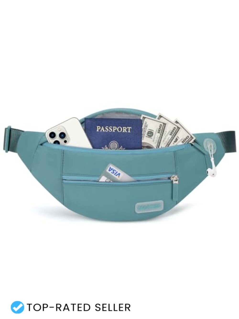 MAXTOP Nylon Waist Pack Water Resistant Adjustable Crossbody Sling
